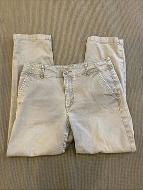 LOFT Straight Leg Pants in Light Khaki